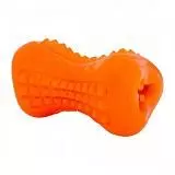 Игрушка для собак Rogz Кость из резины с массажными насечкми YUMZ TREAT TOY MEDIUM, cредняя, оранжевый