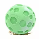 Игрушка для собак Зооник "Мяч-луна большая", зеленый, винил 10 см