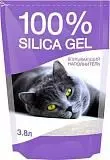 Силикагелевый наполнитель для кошек N1 100% Silica Gel 3,8 л (1,63 кг.)