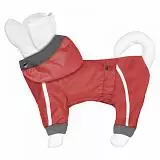 Комбинезон для собак Tappi "Фронроу" без подкладки, размер S, спинка 26-29см, красный