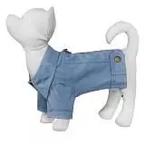 Куртка для собак Yami-Yami, голубая, S (спинка 25 см)