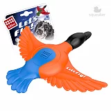 Игрушка для собак GiGwi Dog Toys Утка с пищалкой оранжево-синяя 27 см