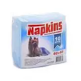 Впитывающие пеленки для собак NAPKINS (целлюлоза) 60*60, 10 шт. 