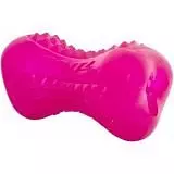 Игрушка для собак Rogz Кость из резины с массажными насечкми YUMZ TREAT TOY SMALL, малая, розовый