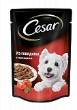 Консервы для собак Цезарь говядина с овощами 85 г