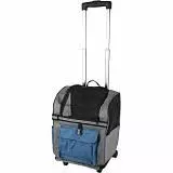 Сумка-рюкзак для животных на колесах Flamingo KIARA 52*54*12см синяя