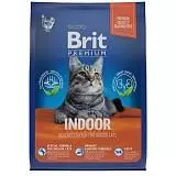 Сухой корм для кошек домашнего содержания Брит Premium Cat Indoor с курицей 400 г