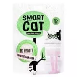 Силикагелевый наполнитель для чувствительных кошек Smart Cat (без аромата), 16 л (7 кг.)