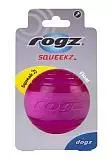 Игрушка для собак Rogz Squeekz Мяч с пищалкой, розовый 6,4 см