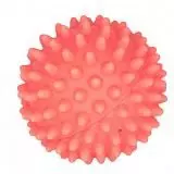 Игрушка для собак Зооник "Мяч массажный №1" винил,  5,5 см розовый