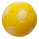 Игрушка для собак Yami-Yami "Мяч футбольный", желтый, 72 мм