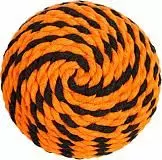 Мяч DogLike Броник большой, оранжевый-черный