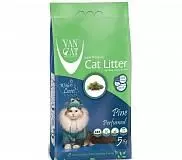Комкующийся наполнитель для кошек Van Cat без пыли с ароматом Соснового леса, пакет (Pine) (5 кг.)