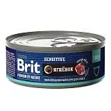 Консервы для кошек Brit Premium by Nature с мясом ягнёнка 100 г