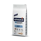 Сухой корм для собак Advance с курицей и рисом, контроль веса (Medium Light) 3 кг